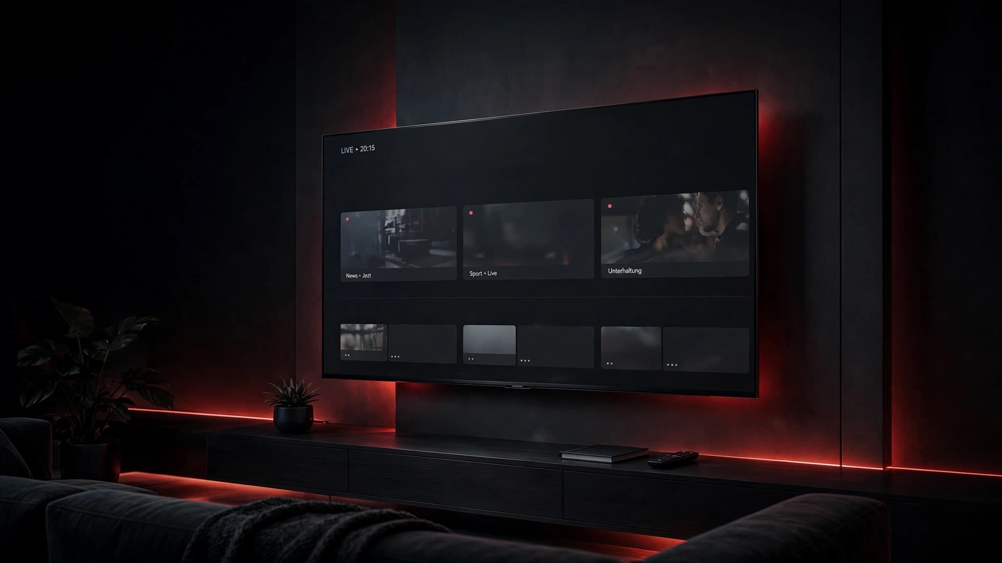 Laufendes Live-TV-Programm direkt nach der IPTV Einrichtung auf dem Fernseher